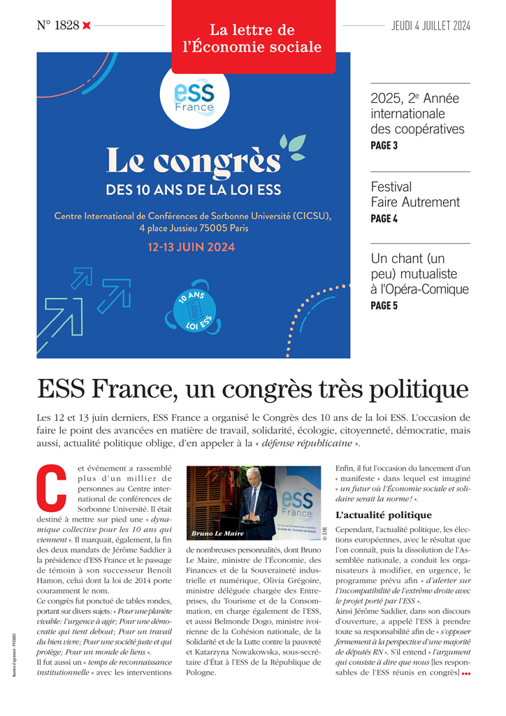 ESS France, un congrès très politique