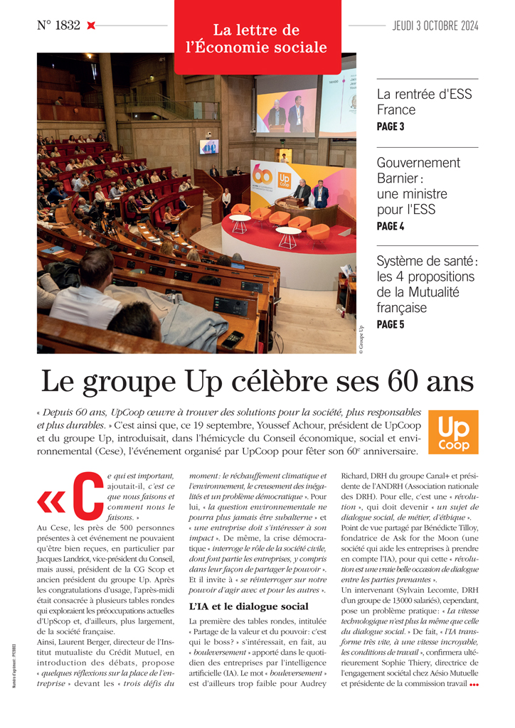 Le groupe Up célèbre ses 60 ans